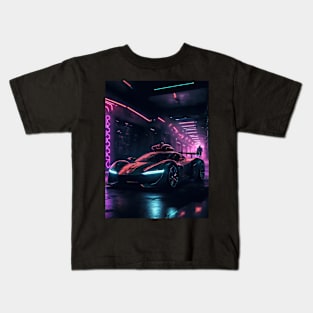 Underground Velocity Sports Car Kids T-Shirt